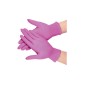 Gant  nitrile rose