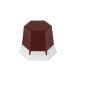 Classic cire cervicale bordeaux transparant