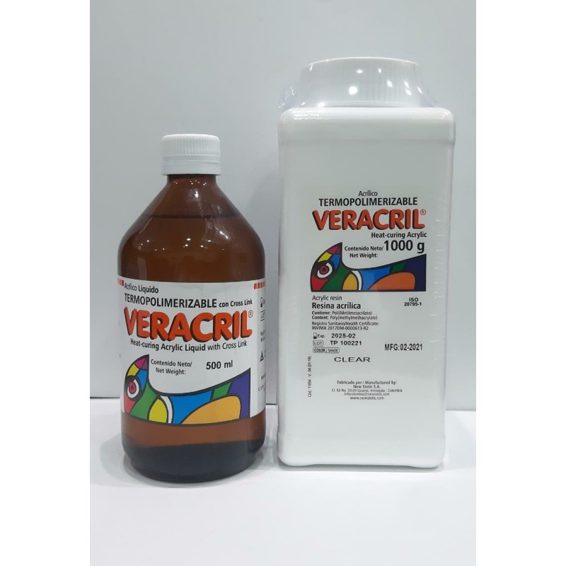Veracril Résine à chaud 1kg de poudre +500ml de...